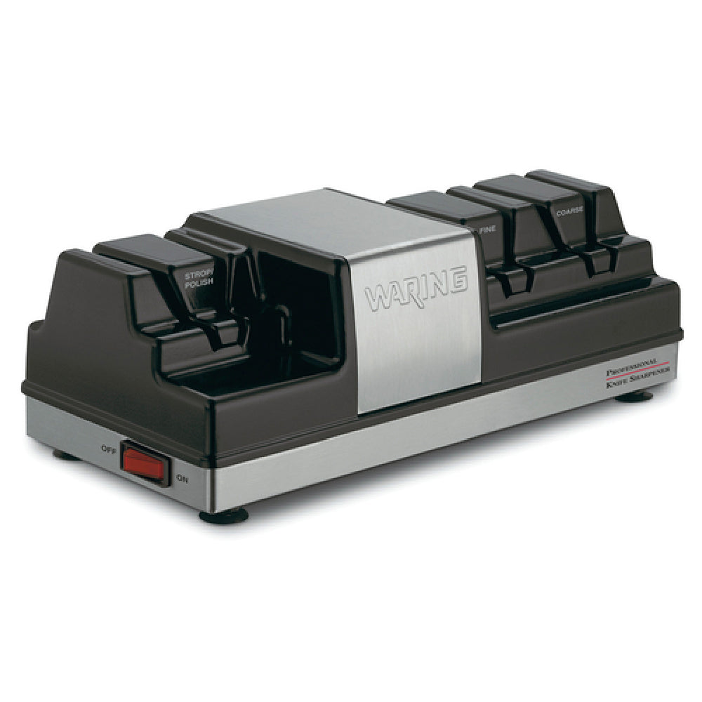 Waring WKS800E - (International) Knife Sharpener, Electric, (3) Grinding Wheels: One Fine