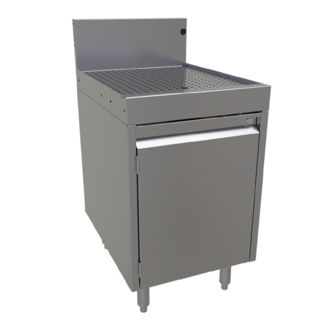 Glastender DBCB-18 Underbar Drainboard Cabinet Base With Hinged Door 18"W X 24"D