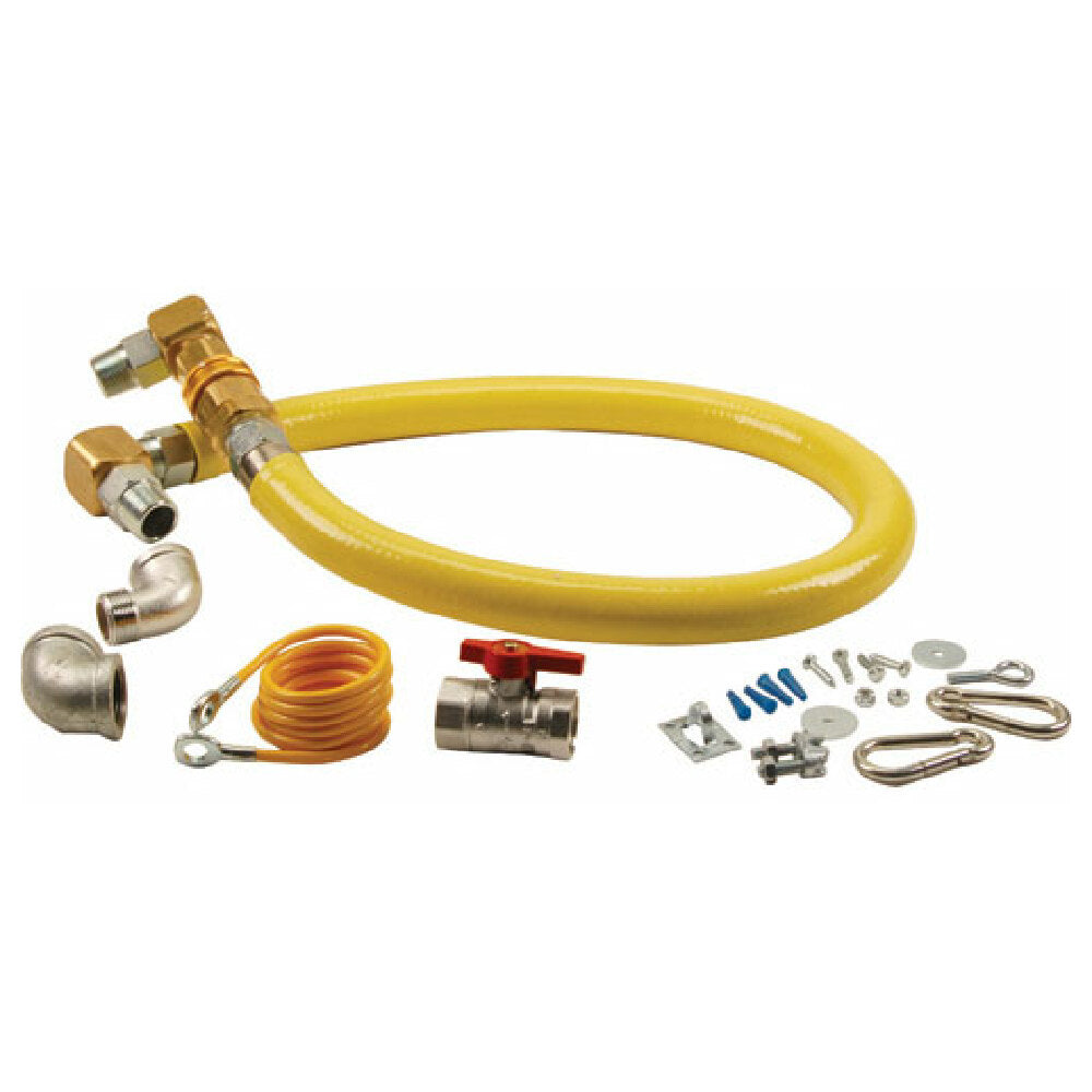 T&S Brass TSHG4E48SK Kit Gas Hose 1" X 48" T&s