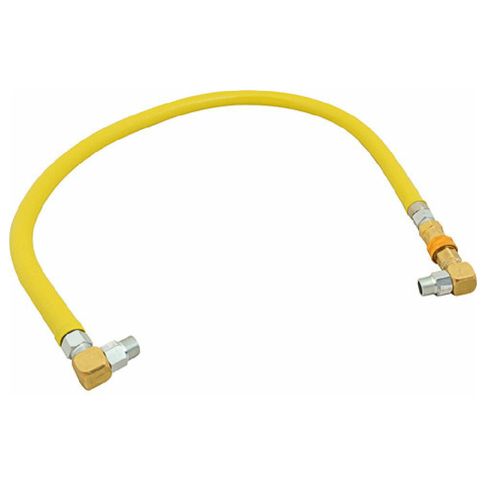T&S Brass HG4C48S Gas Hose Flexctd 1/2 X 48 W/90 (3 3/ 4 O.d