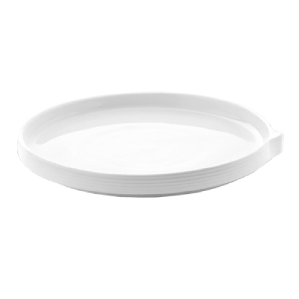 Bon Chef 1400004P Stacked Lines Salad Plate 7-1/2" Dia. Porcelain