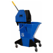 AllPoints 1591099 Bucket Mop Blue W/ylw Wringr