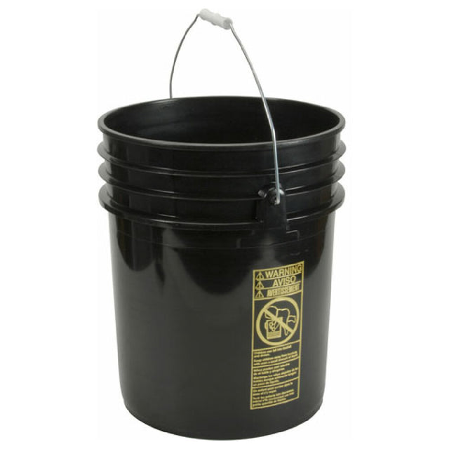 AllPoints 1591202 Bucket5 Gallon Black Pla Stic