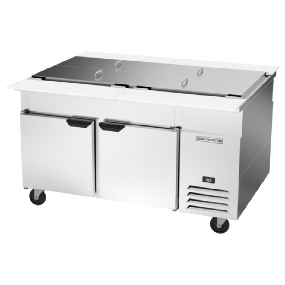 Beverage Air SPE60HC-32M-PT - Dual Side Mega Top Refrigerated Counter, Two-section