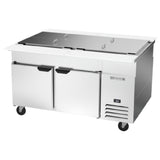 Beverage Air SPE60HC-32M-PT - Dual Side Mega Top Refrigerated Counter, Two-section