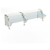 Duke TS462-88 Contemporary Food Shield 87-1/2"W X 20"D X 20-1/8"H Adjustable From Full-service To Self-service Guard