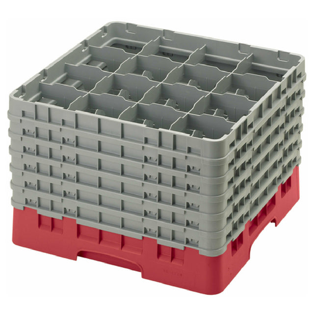 Cambro 16S1214163 Camrack® Glass Rack With (6) Soft Gray Extenders Full Size