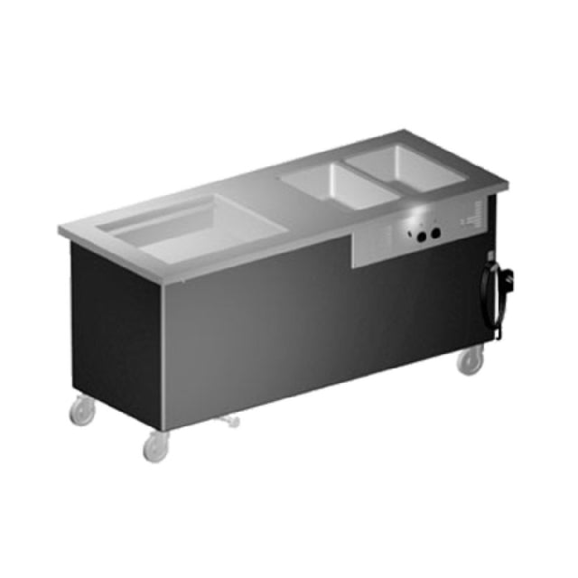 Delfield KHC-96-NU Shelleyglas® Combination Hot/Cold Serving Counter 96" Long