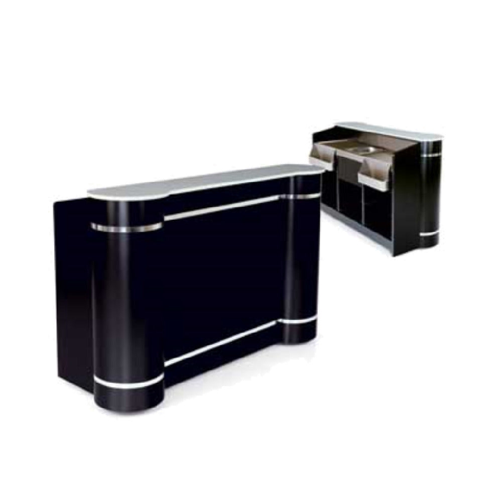 Forbes Industries 4875-5 Mobile Bar 28-1/2"W X 63"L X 47-1/2"H High Pressure Laminate Body