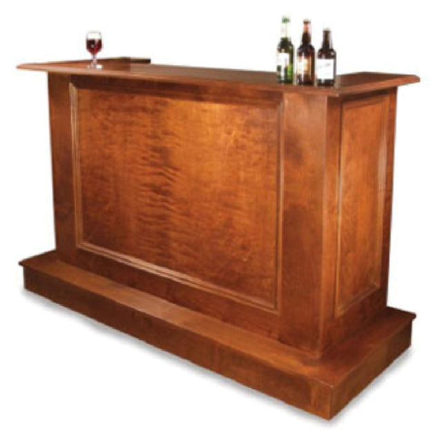 Lakeside 76624 Rivage II Portable Bar 72"W X 30"D X 47-1/2H" Stainless Steel Workstation With Laminate Lower Interior