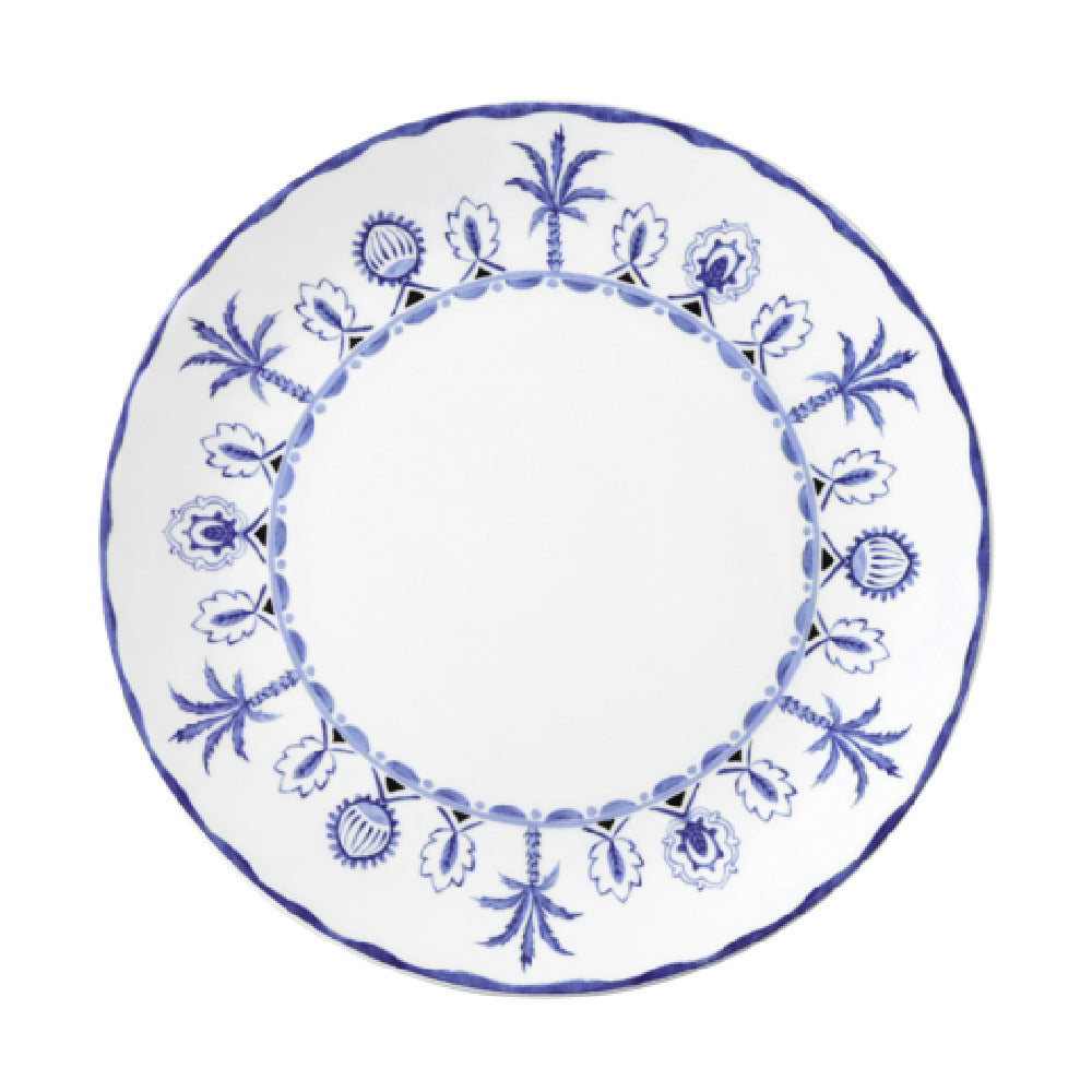 Steelite 82124AND0244 Plate Coupe 10.5" X 0.875" Sultans Garden Blue