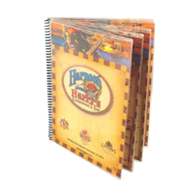 Menu Solutions SP3B Menu Cover Holds 5-1/2" X 11" (3) Pages With 6 Views