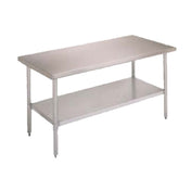 John Boos FBLS4830-X Budget Work Table 48"W X 30"D 18/430 Stainless Steel Top