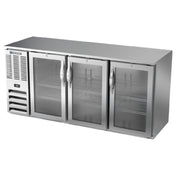 Beverage Air BBN72HC-FG-S - Refrigerated Food Rated Back Bar Storage Cabinet, Three-section