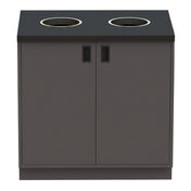 Hubert 89852 - Expressly Hubert® Micro Market Trash Bin, 36"W X 26 3/4"D X 36"H