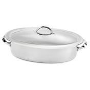 Steelite DW02145DG8SS Oval Chafer 1.25 Gal 17.5"W X 11.625"D X 6.5"H
