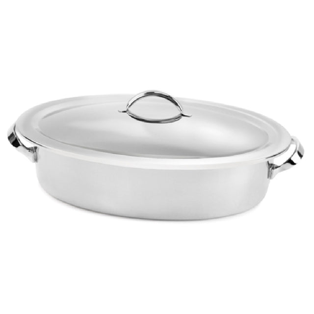 Steelite DW02145DG8SS Oval Chafer 1.25 Gal 17.5"W X 11.625"D X 6.5"H