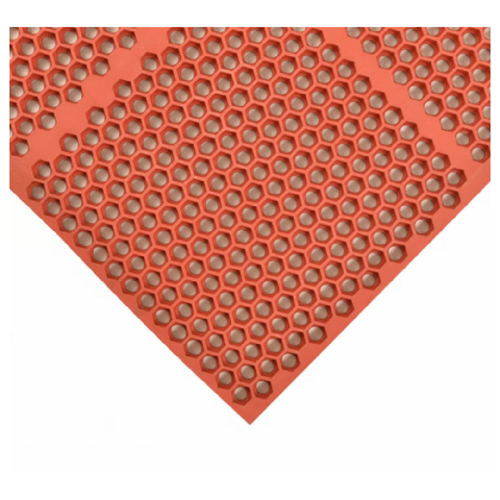 AllPoints 16507 T15 Optimat 3' X 4' Drainage Antifatigue Red