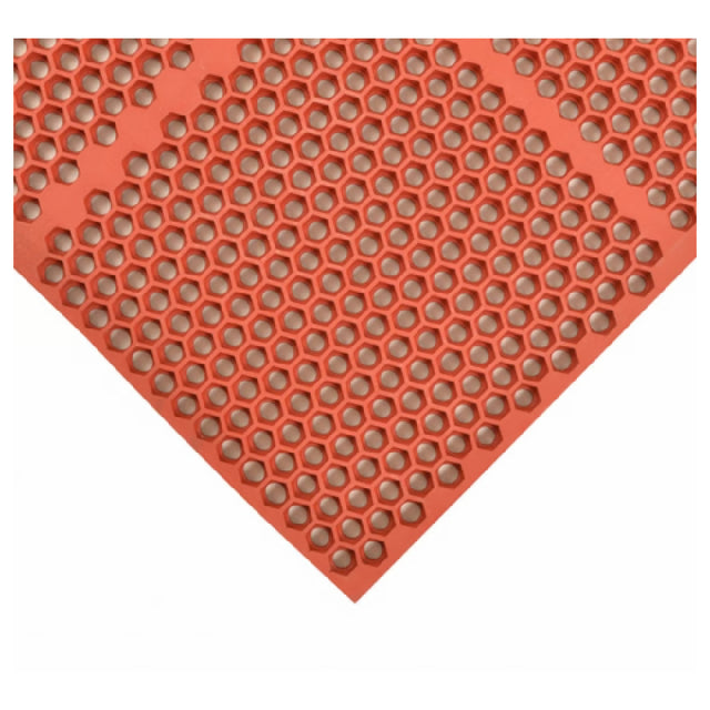 AllPoints 16507 T15 Optimat 3' X 4' Drainage Antifatigue Red