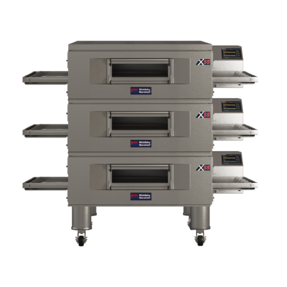Middleby Marshall X55G-3_LP - Energy Management Conveyor Oven, Gas Fired, Triple Deck