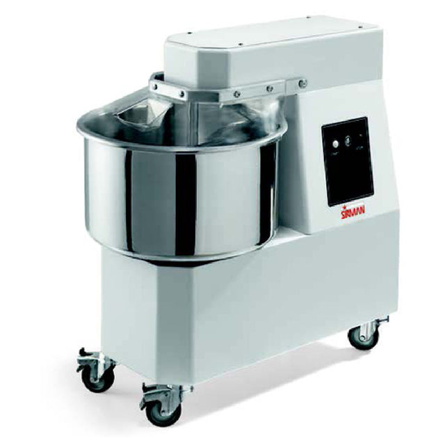 Sirman 40874056 HERCULES 40 Spiral Dough Mixer 43 Qt. Stainless Steel Bowl Interlocked Lid With Feed Opening