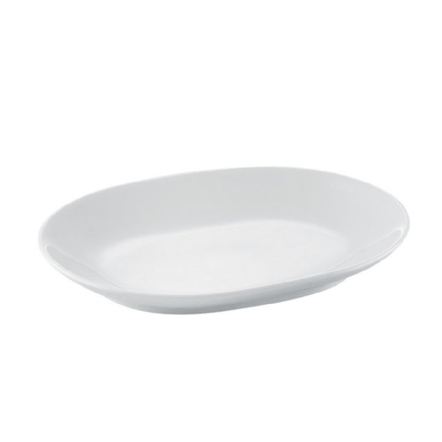 CAC China RCN-CD13 RCN Specialty D-End Platter 12-1/8"L X 9-1/8"W X 1-1/2"H Oblong