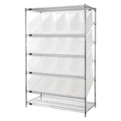 Quantum WRSL6-74-2448-953CL Bin System Unit Stationary 24"W X 48"L X 74"H