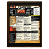 Menu Solutions WDSTR-C Menu Board Holds 8-1/2" X 11" Insert Double Panel