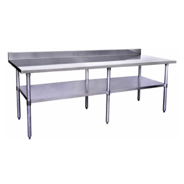 Hubert 28W-071 - Kratos® 304 Stainless Steel Work Table, 96"W X 30"D X 38"H, 16 Gauge Type 304 Stainless Steel Top