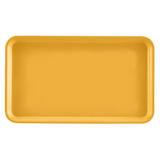 A rectangular yellow Camtray with rounded corners and slightly raised edges is shown on a white background. The high-impact fiberglass tray features a smooth, glossy surface, minimalist design, and is dishwasher safe.