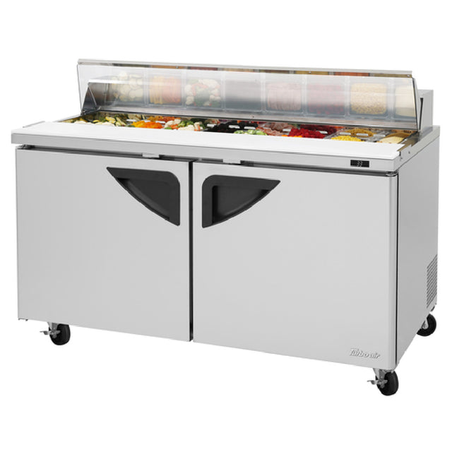 Turbo Air TST-60SD-N-CL Super Deluxe Sandwich/Salad Unit With Clear Lid Two-section