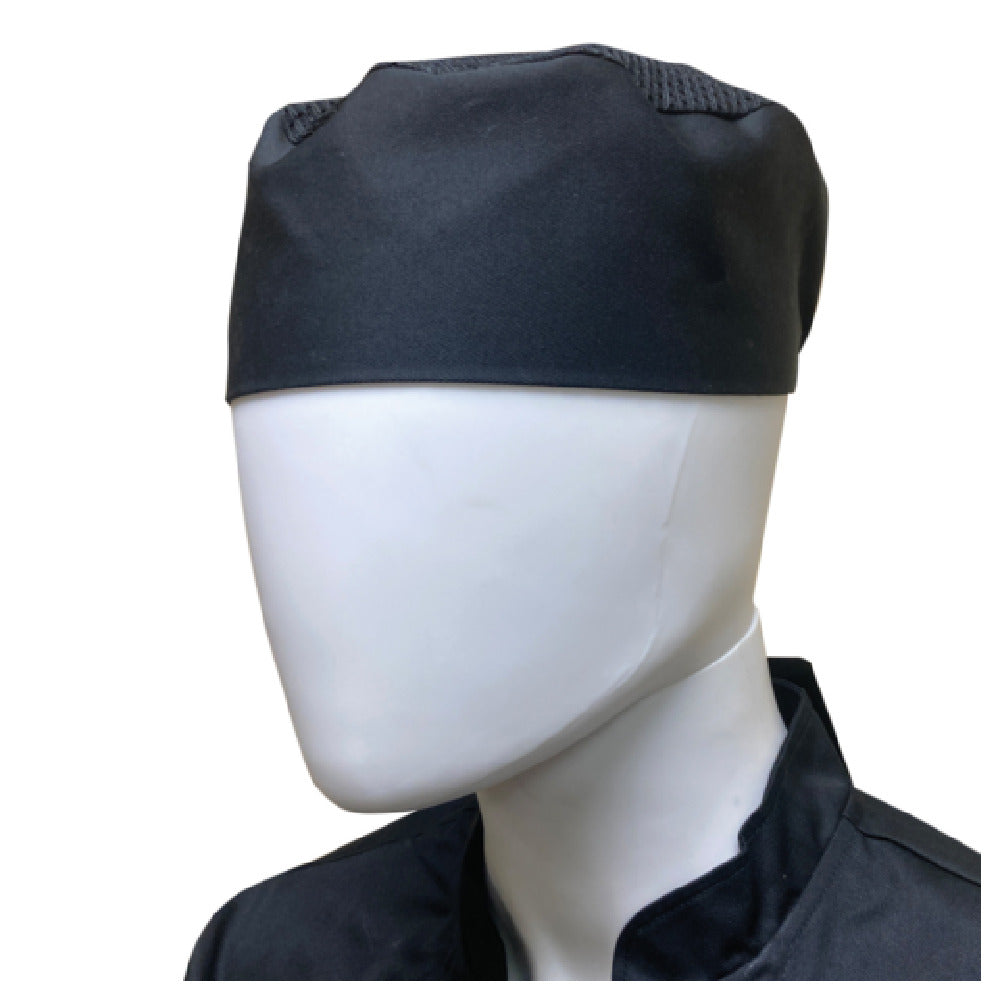 Thunder Group CH003BKXL Chef Regalia Ventilated Pill Box Hat 3.5" High Overall