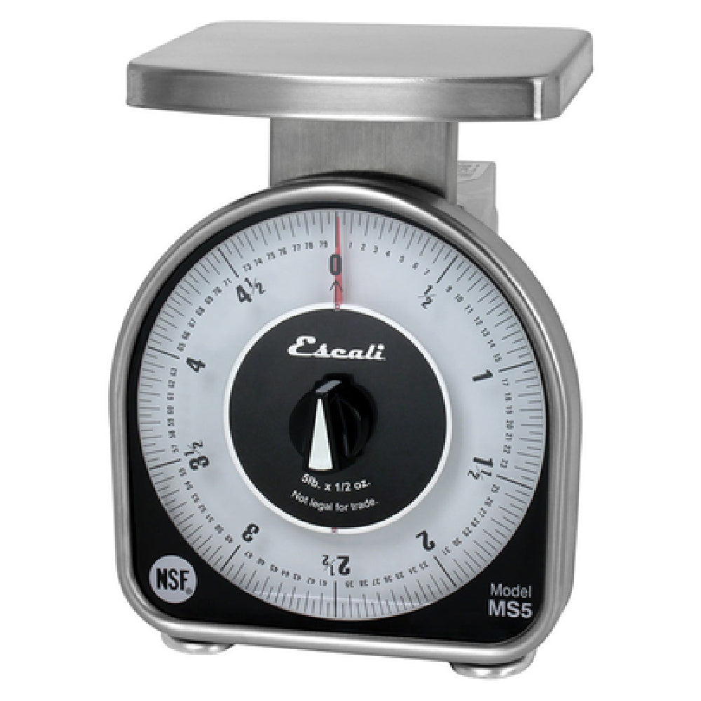 CFS Brands SCMDL5 - San Jamar - Escali Mechanical Dial Scale, 6-1/2"W X 6-3/4"D X 8-1/2"H