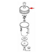 Hamilton Beach 31819900000 Cover S/s W/hole 7 3/4"od