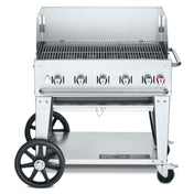 Crown Verity CV-MCB-36WGP-LP Mobile Outdoor Charbroiler LP Gas 34" X 21" Grill Area