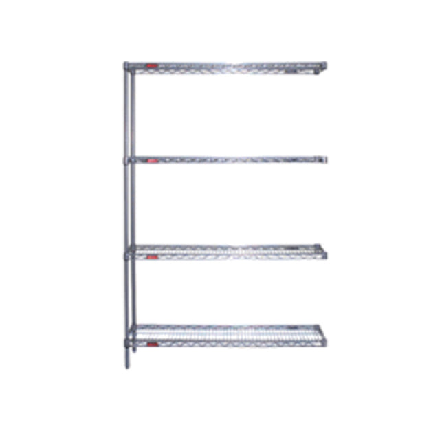 Eagle A4-74-2472V Add-On Shelving Unit 4-tier 72"W X 24"D X 74"H