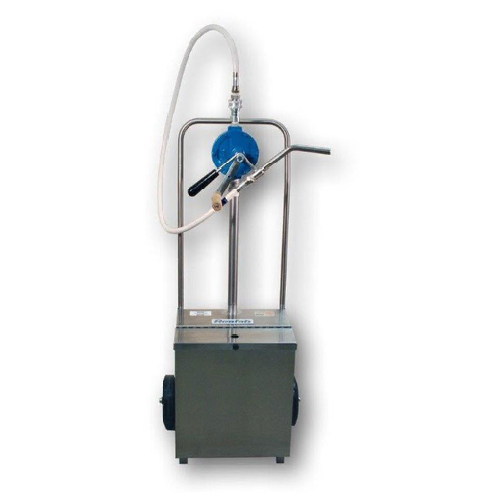 Resfab OM-80 Oil Caddy Hand Operated Hot Oil Pump 115 Lb. Oil Capacity