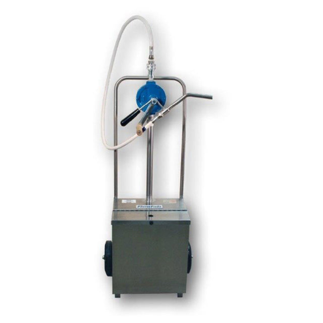 Resfab OM-80 Oil Caddy Hand Operated Hot Oil Pump 115 Lb. Oil Capacity