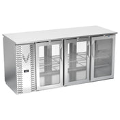 Victory VBBN72HC-FG-PT-S - Pass-Thru Back Bar Refrigerator, Food Rated, Three-section