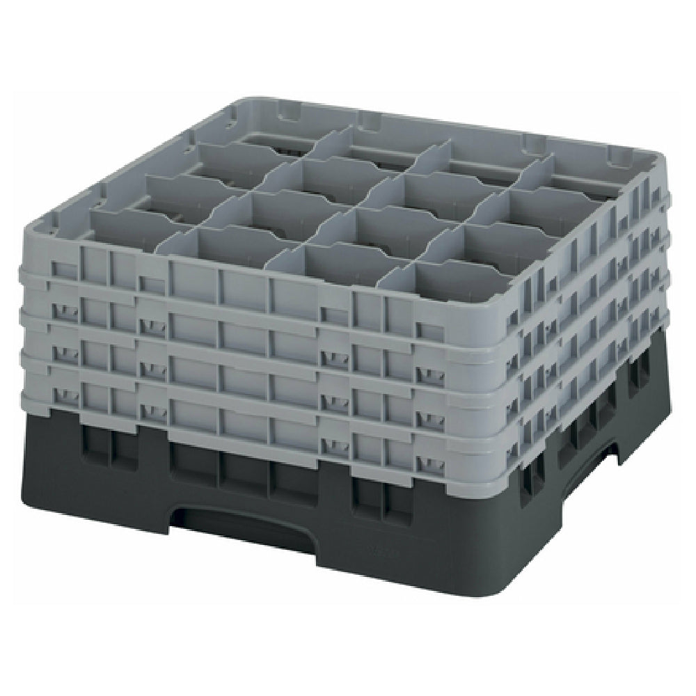 Cambro 16S900110 Camrack® Glass Rack With (4) Soft Gray Extenders Full Size