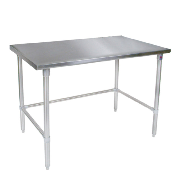 John Boos ST6-3684SBK-X Work Table 84"W X 36"D 16/300 Stainless Steel Flat Top
