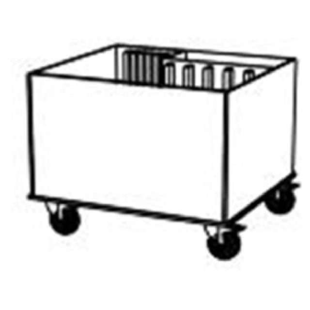 BauscherHepp VE-99137 Venta® Trolley For Scape Foldable Tables Wood (set Of 5 Tables)