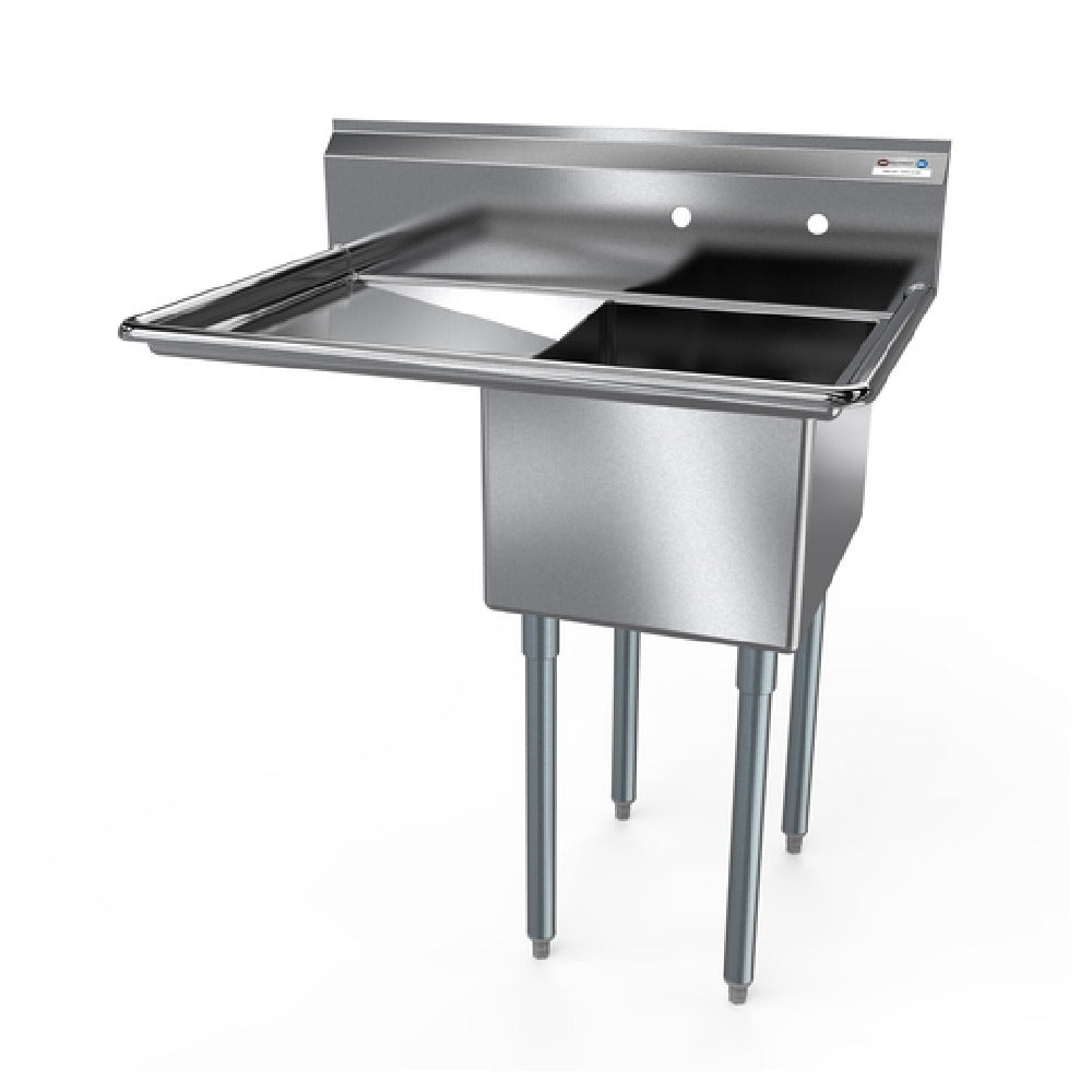 NBR Equipment 1SG-182414L24 Economy Sink One-compartment 44-1/2"W X 29-1/2"D X 43-3/4"H Overall Size
