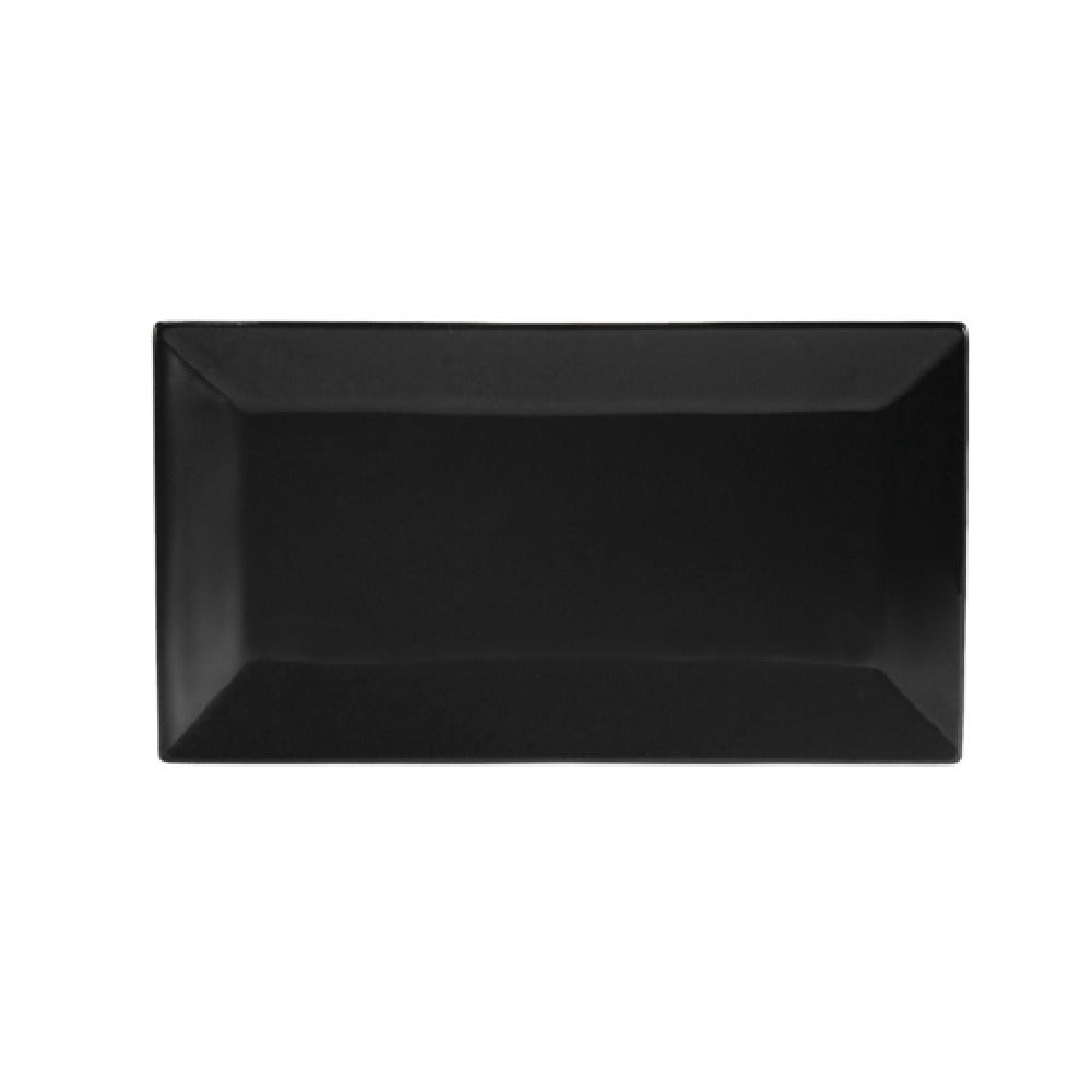 CAC China KC-12-BLK Color Arts Platter 10"L X 5-1/2"W X 3-1/4"H Rectangular