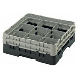 Cambro 9S434110 Camrack® Glass Rack With (2) Soft Gray Extenders Full Size