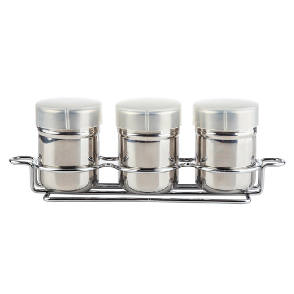 TableCraft Products 11054 - Shaker Set, Includes: (1) 6 Oz. "Cinnamon" Imprint, (1) 6 Oz. "Cocoa" Imprint & (1) 6 Oz. "Nutmeg" Imprint Shaker