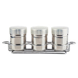 TableCraft Products 11054 - Shaker Set, Includes: (1) 6 Oz. "Cinnamon" Imprint, (1) 6 Oz. "Cocoa" Imprint & (1) 6 Oz. "Nutmeg" Imprint Shaker