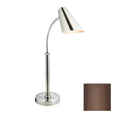 Bon Chef 9655-ESPRESSO Single Heat Lamp 9" L X 9" W X 27" H Round Asymmetrical