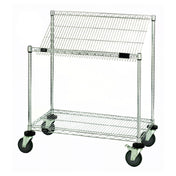 Quantum M1848SL34C Mobile Cart 48"W X 18"D X 40"H Includes: (1) Flat Wire Shelf