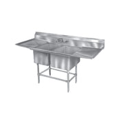 Eagle FN2040-2-18-14/3 Spec-Master® FN Series Sink Two Compartment 80"W X 27"D